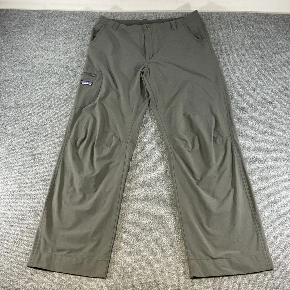 Patagonia Performance Hiking Pants Mens 38x34 Gray Stretch Outdoor Trail Travel